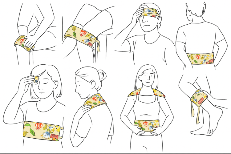 NATURAL THERAPEUTIC WRAP HOT AND COLD D1